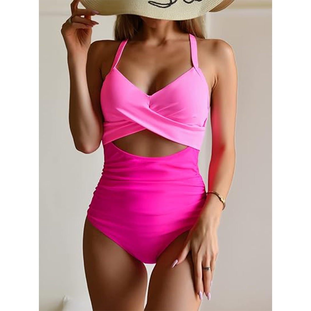 🔥Bombshell Beach Alert! Tummy Control Swimsuit w/ Sexy Cutouts✨ High Waisted One Piece💦 Wrap Tie Back | TikTok’s Obsession 🔥Bombshell Beach Alert! Tummy Control Swimsuit w/ Sexy Cutouts✨ High Waisted One Piece💦 Wrap Tie Back | TikTok’s Obsession
